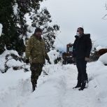 ლანჩხუთის  რამდენიმე სოფელში ინტენსიურმა თოვლმა პრობლემები შექმნა