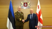 საქართველოს თავდაცვის მინისტრი ესტონელ გენერალს შეხვდა