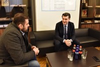 მიხეილ ყაველაშვილი ჭიდაობის ეროვნული ფედერაციის პრეზიდენტს შეხვდა