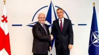 ლევან იზორია ნატოს გენერალურ მდივანს შეხვდა