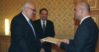 საქართველოს ელჩმა შვეიცარიის კონფედერაციის პრეზიდენტს რწმუნებათა სიგელი გადასცა