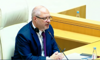 საპარლამენტთაშორისო ასამბლეის სესიას პარლამენტის სპიკერის ადგილიდან რუსი დეპუტატი უძღვებოდა
