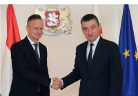 გიორგი გახარია უნგრეთის საგარეო საქმეთა და ვაჭრობის მინისტრ პიტერ სიიარტოს შეხვდა