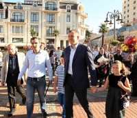 სოფლის ფესტივალ "განდაგანას" ზურაბ პატარაძე ოჯახთან ერთად დაესწრო