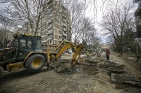გლდანში ფორე მოსულიშვილის ქუჩის კაპიტალური რეაბილიტაცია მიმდინარეობს