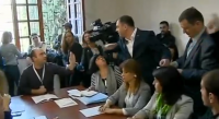  მთაწმინდის პირველ საარჩევნო ოლქში „დემოკრატიული მოძრაობისა“ და კომისიის წევრებს შორის დაპირისპირება მოხდა 