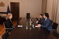 პარლამენტის თავმჯდომარემ შვედეთის ელჩთან გამოსამშვიდობებელი შეხვედრა გამართა