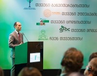 ლევან დავითაშვილი ფერმერთა სათათბიროს დაფუძნების ღონისძიებას დაესწრო