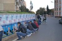 „ქართული ოცნების“ წევრებმა ვაზისუბანში დასუფთავების აქცია გამართეს