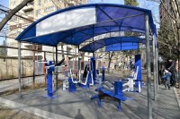 ნაძალადევის რაიონში15 მისამართზე სავარჯიშო ტრენაჟორების მოწყობა დასრულდა