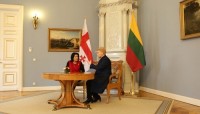 სალომე ზურაბიშვილი ლიეტუვის პრეზიდენტს, დალია გრიბაუსკაიტეს შეხვდა