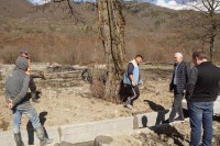ონის მუნიციპალიტეტის მერმა  ონში მიმდინარე სანიაღვრე არხების მოწყობის სამუშაოები დაათვალიერა 