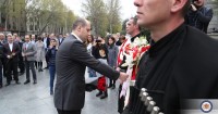  მიხეილ ჯანელიძემ 9 აპრილის მემორიალი გვირგვინით შეამკო 