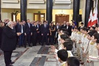 საქართველოს სახელმწიფო დროშის დღესთან დაკავშირებით, პარლამენტში საზეიმო მიღება გაიმართა