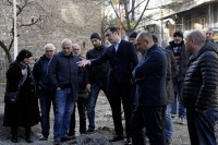  მტკვრის ქუჩაზე აღმოჩენილი სიძველის მდგომარეობას მერიისა და კულტურული მემკვიდრეობის დაცვის სააგენტოს წარმომადგენლები გაეცნენ