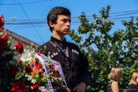 სენაკში აგვისტოს ომის დროს დაღუპულების ხსოვნას პატივი მიაგეს