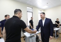 ვახტანგ გომელაურმა რუსთავში პოლიციის ახალი შენობა გახსნა
