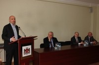 რუსლან აბაშიძე სოხუმის სახელმწიფო უნივერსიტეტის პროფესორ-მასწავლებლებსა და სტუდენტებს  შეხვდა