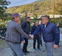 გოჩა ენუქიძე, წინასაარჩევნო კამპანიის ფარგლებში ლატალის თემში შემავალი ათი სოფლის მოსახლეობას შეხვდა