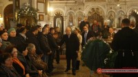 ლევან იზორია დაღუპული სპეცრაზმელის დაკრძალვას დაესწრო