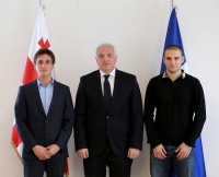 გიორგი მღებრიშვილი შსს-ს მიერ აშშ-ს სანაპირო დაცვის აკადემიაში სასწავლებლად წარგზავნილ ახალგაზრდებს შეხვდა