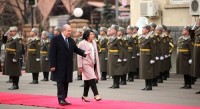 საქართველოს პრეზიდენტის ოფიციალური ვიზიტი ერევანში დახვედრის ცერემონიით დაიწყო