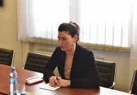 სოფიო ქაცარავა საქართველოში ნატოს სამეკავშირეო ოფისის ხელმძღვანელს, როზარია პულიზის შეხვდა