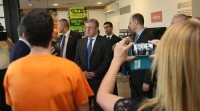  პრემიერი ისრაელში საერთაშორისო ფონდ Jerusalem Venture Partners (JVP)-ის სათავო ოფისში იმყოფებოდა
