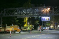 დედაქალაქის მასშტაბით ლითონის საფეხმავლო ხიდების დემონტაჟი დაიწყო