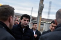 კახა კალაძემ ენერგოეფექტური ბლოკის ქარხნის სამშენებლო სამუშაოები დაათვალიერა