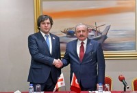 ირაკლი კობახიძე თურქეთის რესპუბლიკის დიდი ეროვნული ასამბლეის თავმჯდომარეს შეხვდა