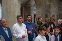 გიორგი შენგელია ივერიის ღვთისმშობლის სახელობის საკათედრო ტაძრის დღესასწაულს დაესწრო