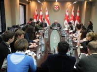 პაატა ზაქარეიშვილი ქართველ და რუს ჟურნალისტებს შეხვდა