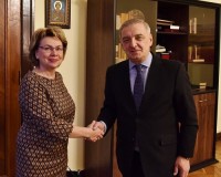 გიორგი ვოლსკი ბელარუსის რესპუბლიკის პარლამენტის თავმჯდომარის მოადგილეს შეხვდა