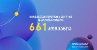 „ბიზნესდაჯილდოება 2017-ში“ 661 კომპანია დარეგისტრირდა