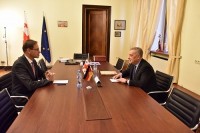 გია ვოლსკიმ გერმანიის ფედერაციული რესპუბლიკის ელჩთან გაცნობითი ხასიათის შეხვედრა გამართა