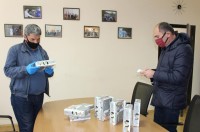 კომპანია Geoinvesti-მ ბოლნისის მუნიციპალიტეტს 10 ცალი ინფრაწითელი უკონტაქტო თერმომეტრი გადასცა