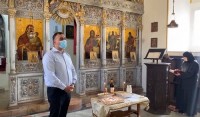 იერუსალიმის ჯვრის მონასტერში, ქართველი საზოგადო მოღვაწეების- ირაკლი აბაშიძის, აკაკი შანიძის და გიორგი წერეთლის, აგრეთვე შოთა რუსთაველის სულის მოსახსენიებელი პარაკლისი აღევლინა
