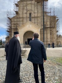 ბიძინა ივანიშვილმა ზუგდიდის ივერიის ღვთისმშობლის ტაძრის მშენებლობა მოინახულა