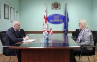 რუსლან აბაშიძე საქართველოში ლატვიის რესპუბლიკის საგანგებო და სრულუფლებიან ელჩს შეხვდა