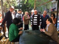 დიდუბის რაიონში, წერეთლის გამზირზე ძველი ავტოფარეხების ნაცვლად სკვერი გაშენდება