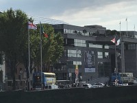 დუბლინის ცენტრში საქართველოს სახელმწიფო დროშები აღმართეს