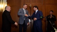 კახა კალაძე კიევში საქართველოს დემოკრატიული რესპუბლიკის დაარსების 100 წლის იუბილესადმი მიძღვნილ საზეიმო მიღებას დაესწრო 