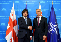 ირაკლი კობახიძე ნატოს გენერალურ მდივანს შეხვდა