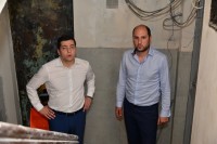 ზაზა გაბუნიამ სანზონაში ხანძრით დაზიანებული კორპუსის რეაბილიტაციის სამუშაოები დაათვალიერა