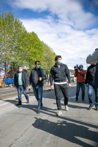 თბილისის მერი მტკვრის მარჯვენა სანაპიროზე მიმდინარე საგზაო სამუშაოებს გაეცნო 