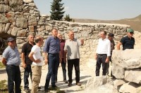 ზურაბ პატარაძე ხიხანის ციხის სარეაბილიტაციო სამუშაოებს გაეცნო