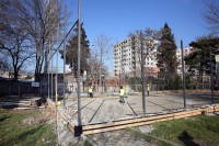  ისნის რაიონში სპორტული მოედნების რეაბილიტაცია-განახლება მიმდინარეობს