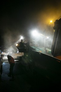 ხიზანიშვილის ქუჩის კიდევ ერთ მონაკვეთზე ასფალტი იგება 