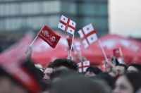 კახა კალაძე ქართველი „ბორჯღალოსნების“ საგულშემატკივროდ პირველი რესპუბლიკის მოედანზე იმყოფებოდა